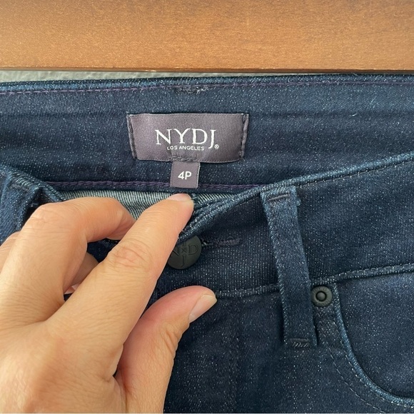 NYDJ Womens Denim Jeans Size 4P AMI Skinny Ankle Mid Rise Stretch Lift Tuck Tech - Picture 6 of 9